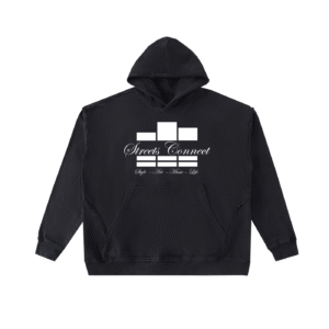 Raw-Seam Enzyme Washed Hooded Sweatshirt