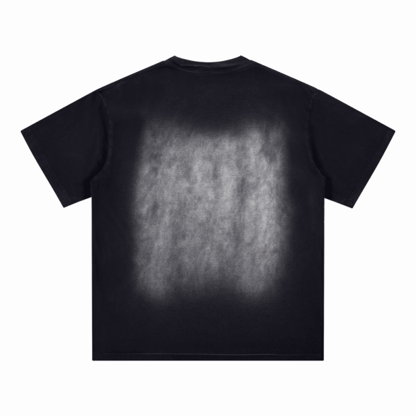 Square Patch Monkey Washed Drop Shoulder T-Shirt - 250 GSM - Image 2