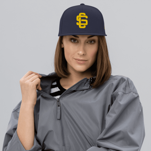 Streets League Premium Snapback Hat - Gold on Navy - Image 11
