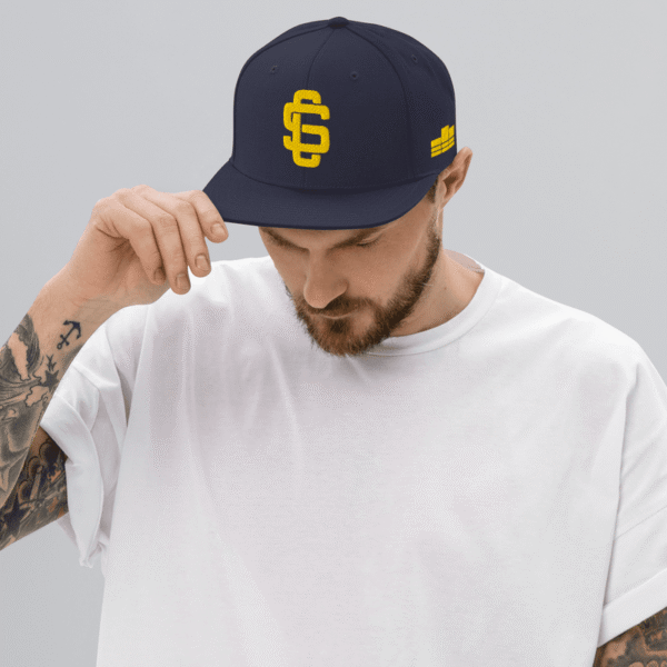 Streets League Premium Snapback Hat - Gold on Navy - Image 12