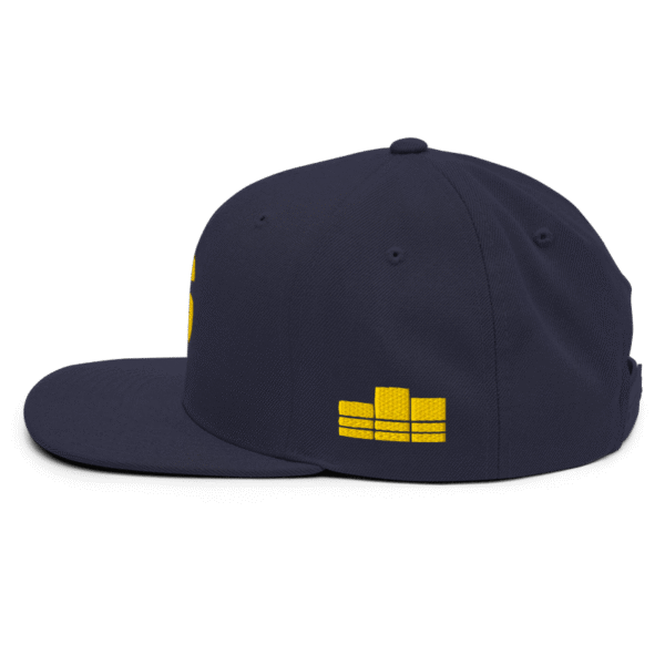 Streets League Premium Snapback Hat - Gold on Navy - Image 9