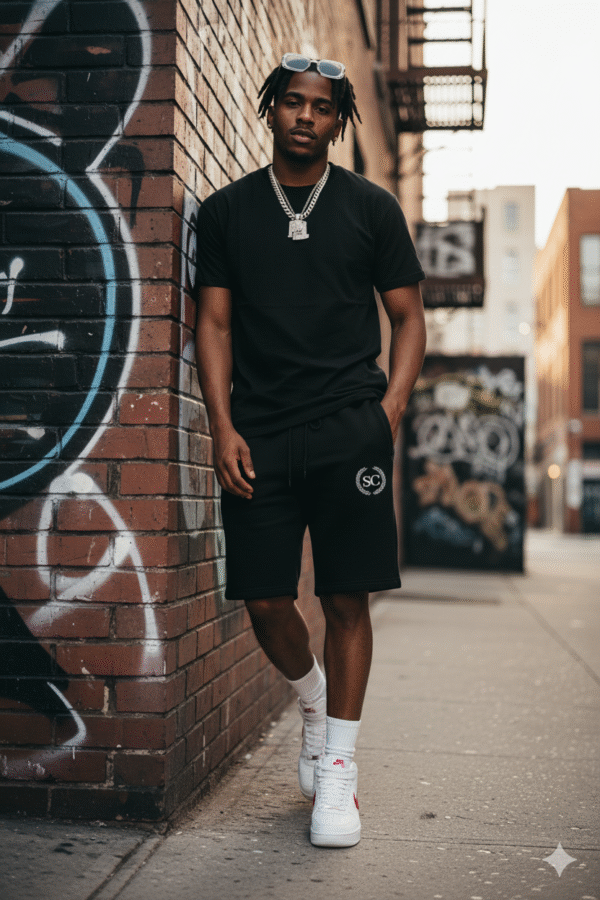 City Shorts - Black Fleece Shorts