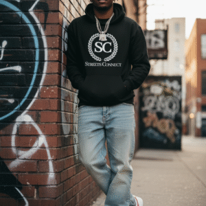 SC Laurels - Black Avenue Pullover Hooded Sweatshirt