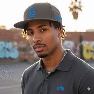 Blue Logo Premium Snapback