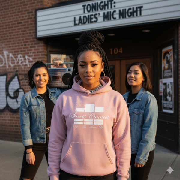 Classic Logo Orchid Avenue Pullover Hooded Sweatshirt - Image 3
