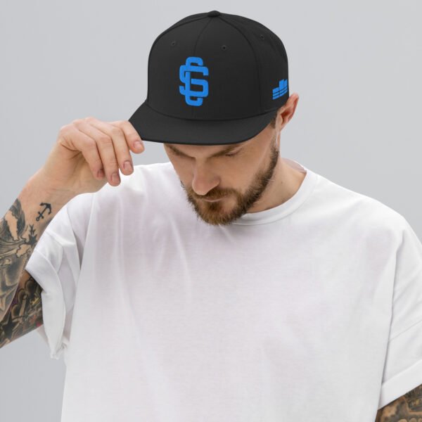 Blue Logo Premium Snapback - Image 4