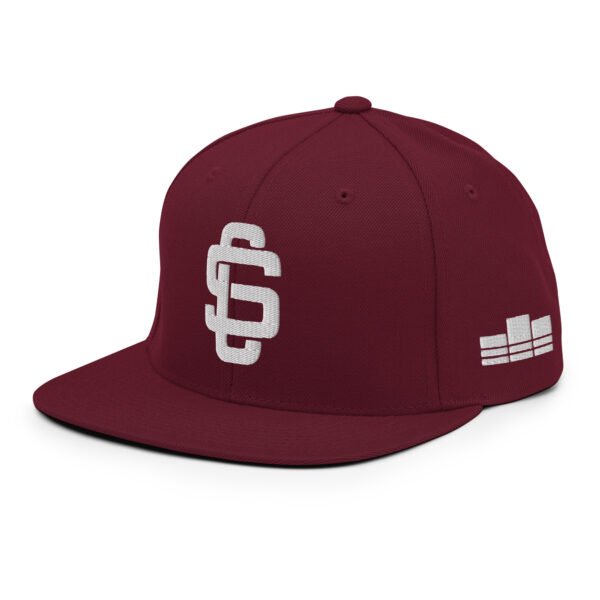 White Logo Snapback Hat (Variations) - Image 7