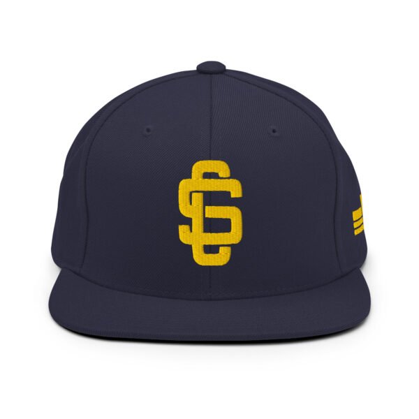 Streets League Premium Snapback Hat - Gold on Navy - Image 3