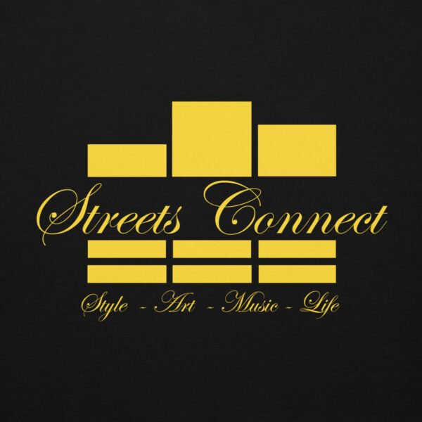 Classic Logo Gold On Black Heavyweight Hoodie - Image 5