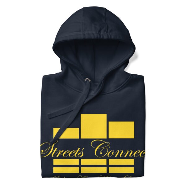Classic Logo Gold On Navy Heavyweight Hoodie - Image 4
